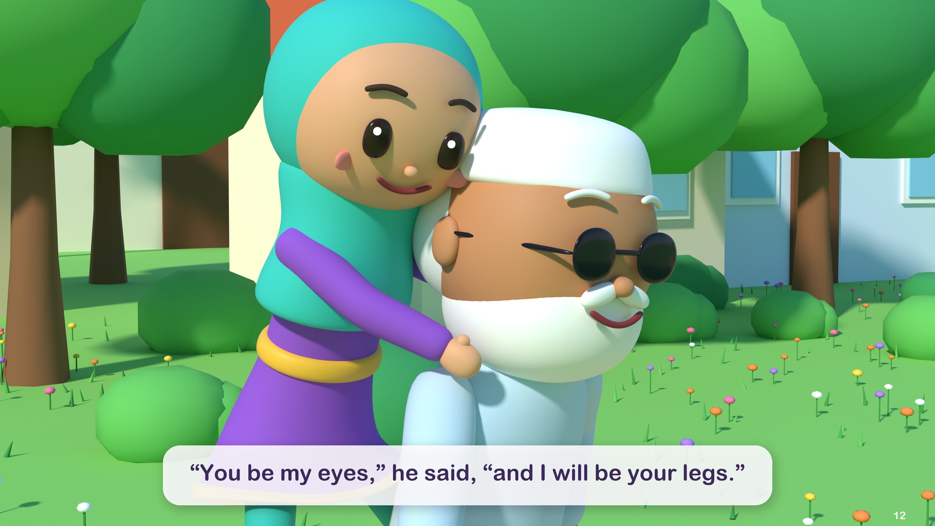 “You be my eyes,” he said, “and I will be your legs.”