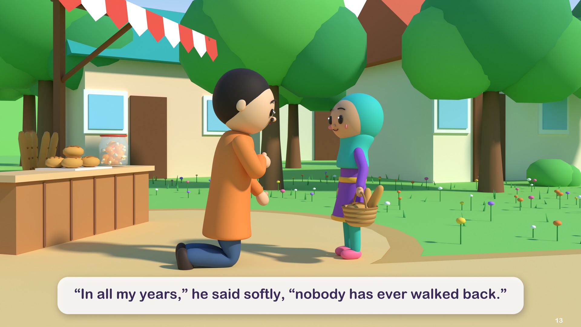 “In all my years,” he said softly, “nobody has ever walked back.”