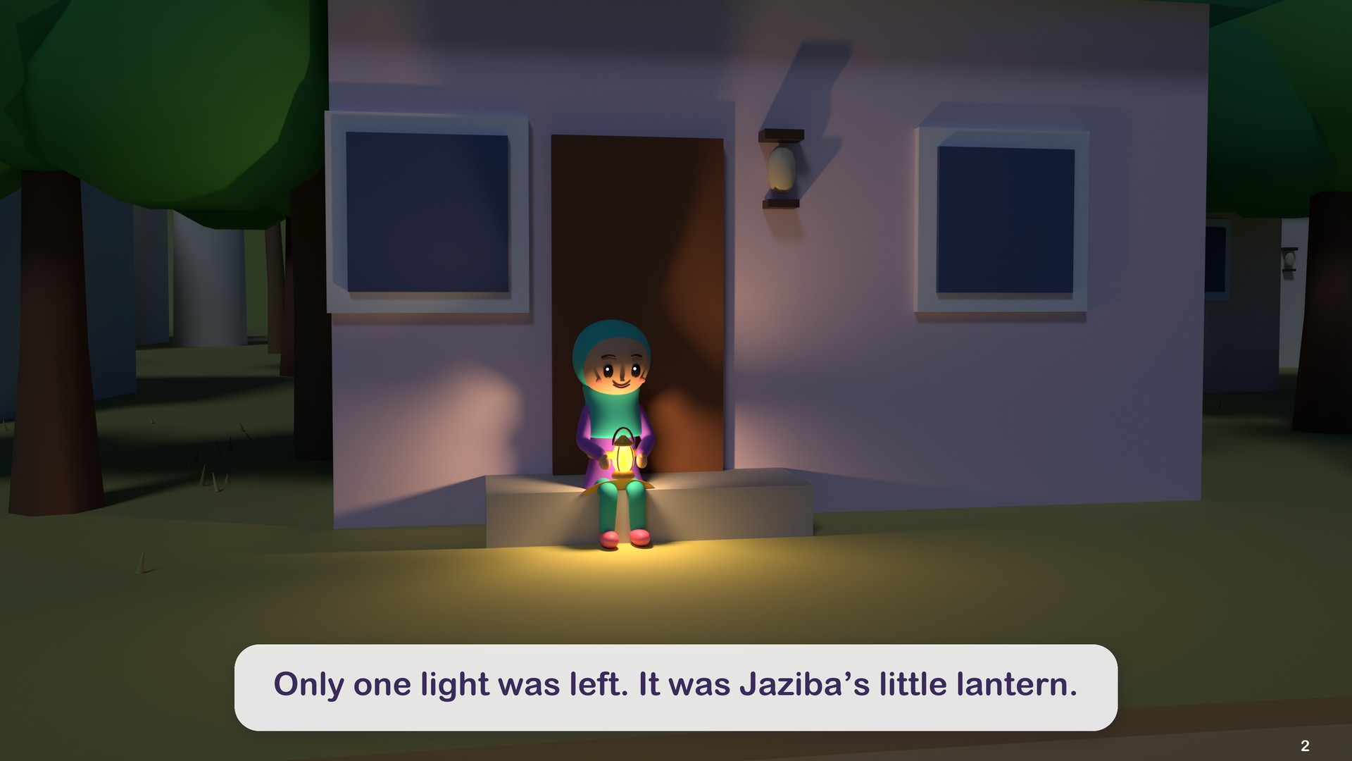Only one light was left. It was Jaziba’s little lantern.