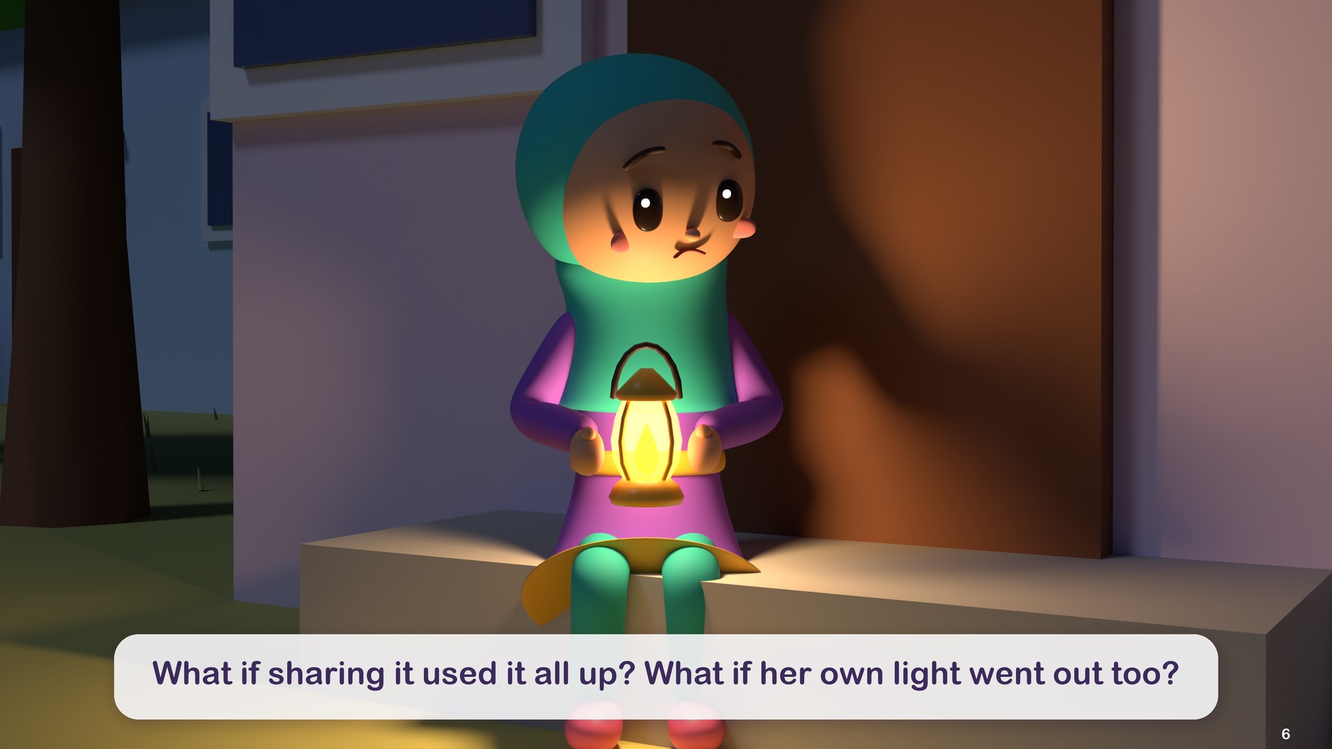 What if sharing it used it all up? What if her own light went out too?