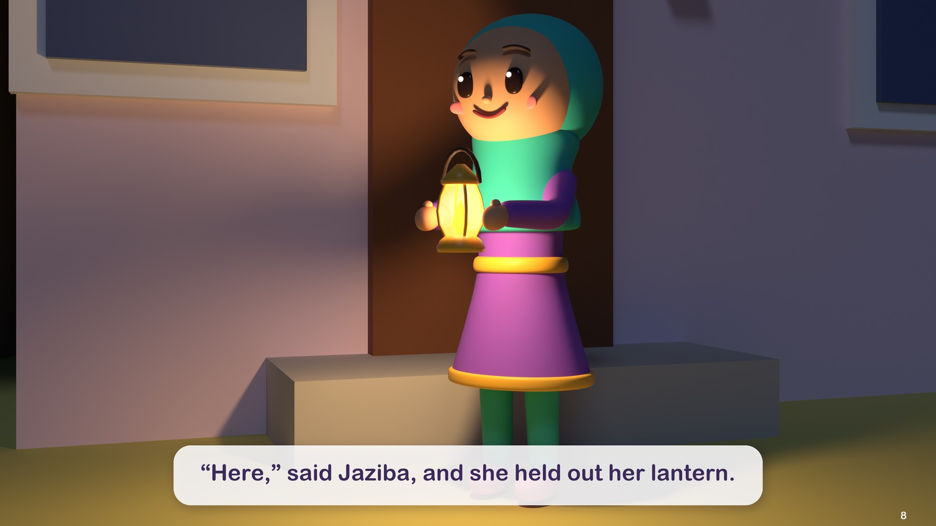 “Here,” said Jaziba, and she held out her lantern.