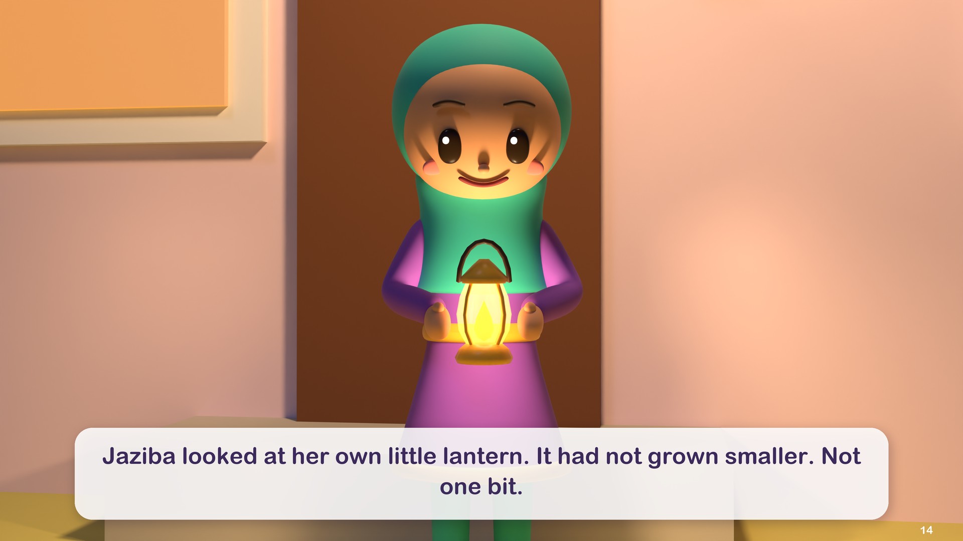 Jaziba looked at her own little lantern. It had not grown smaller. Not one bit.