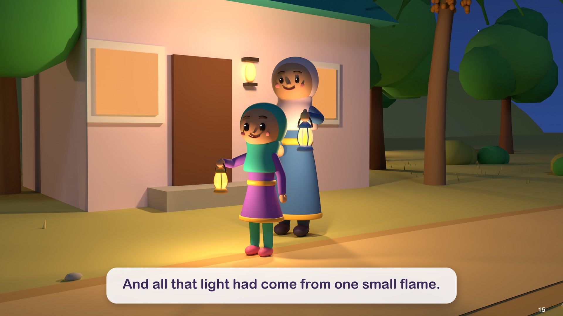 And all that light had come from one small flame.