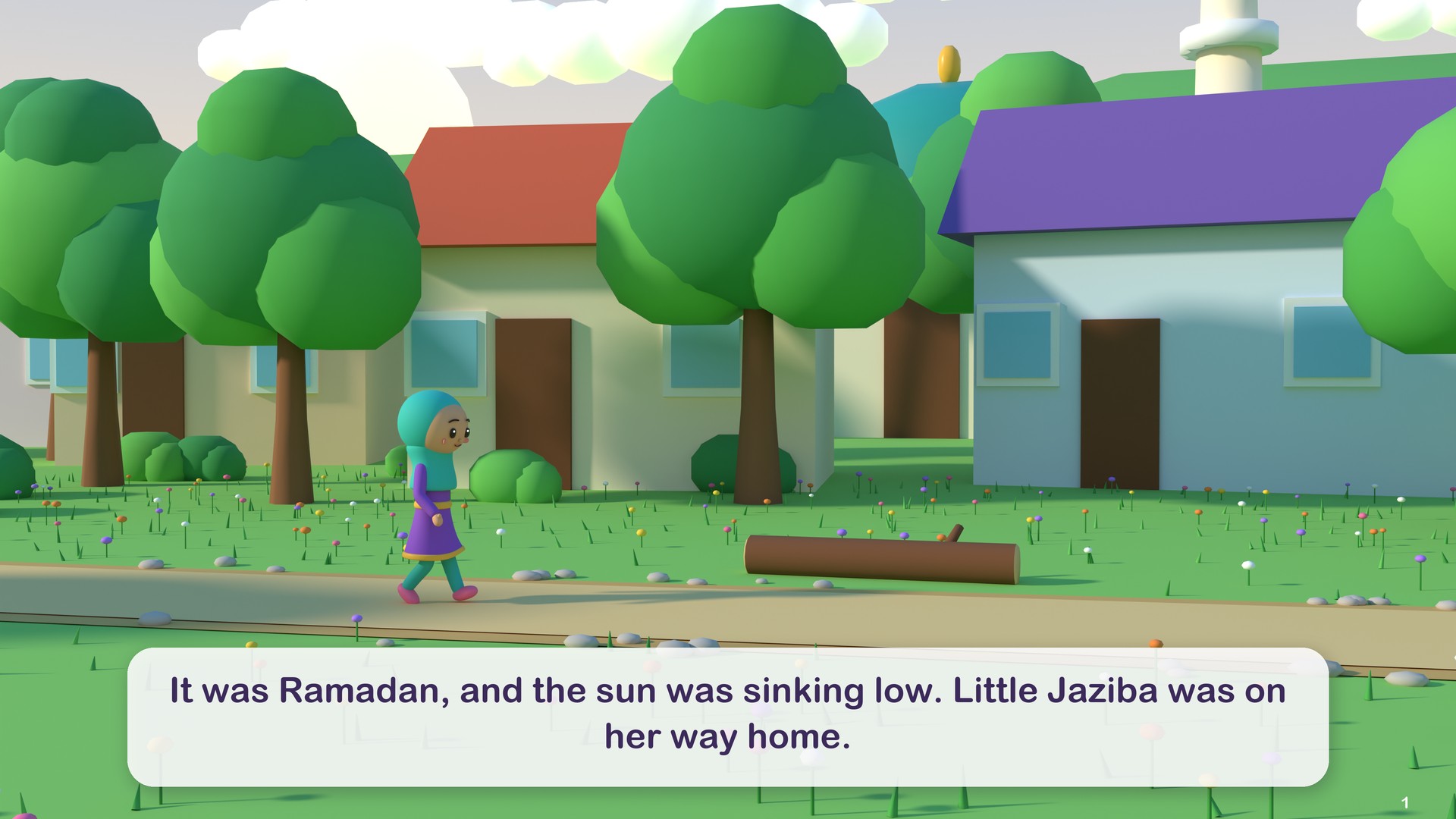 It was Ramadan, and the sun was sinking low. Little Jaziba was on her way home.