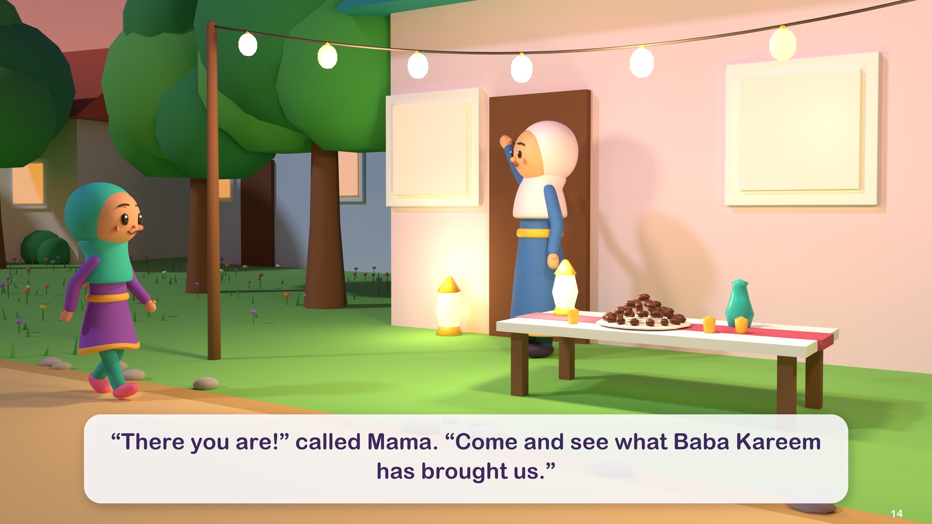 “There you are!” called Mama. “Come and see what Baba Kareem has brought us.”